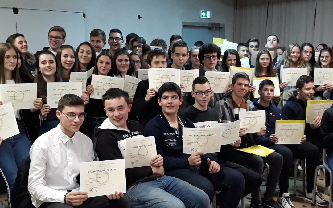 Remise des diplômes du Brevet